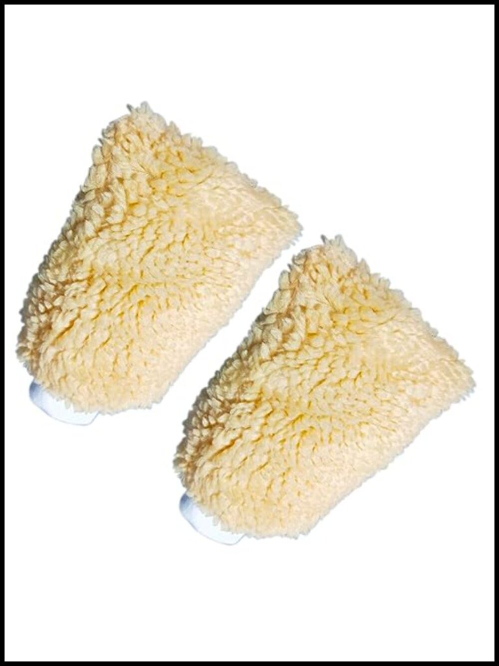 Synthetic Wool Car Wash Mitt Set of 2 Absorbent Scratch Free Drying Gloves